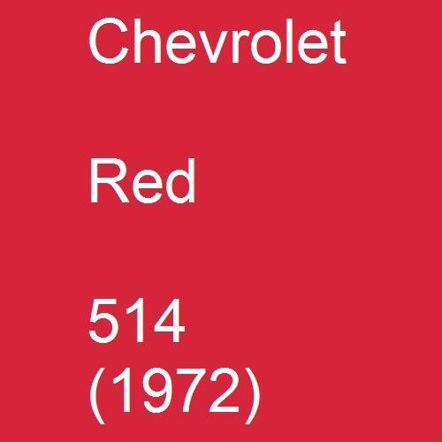 Chevrolet, Red, 514 (1972).